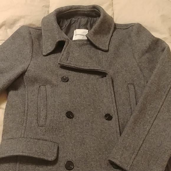 Grey wool coat - Picture 2 of 4